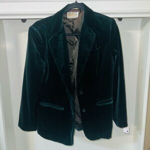 Green Velvet Jantzen Vintage Blazer
